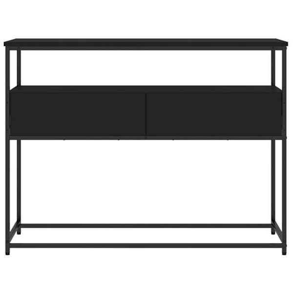 Funktionel konsolbord med stil og skuffer 100 x 40 x 75 cm sortingeniørtræ og metal DEC032086 kastanj