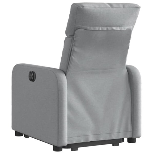 Fauteuil relax TV med komfortabel polstring, elektrisk løftefunktion i lys grå stof DEC027911 Grå