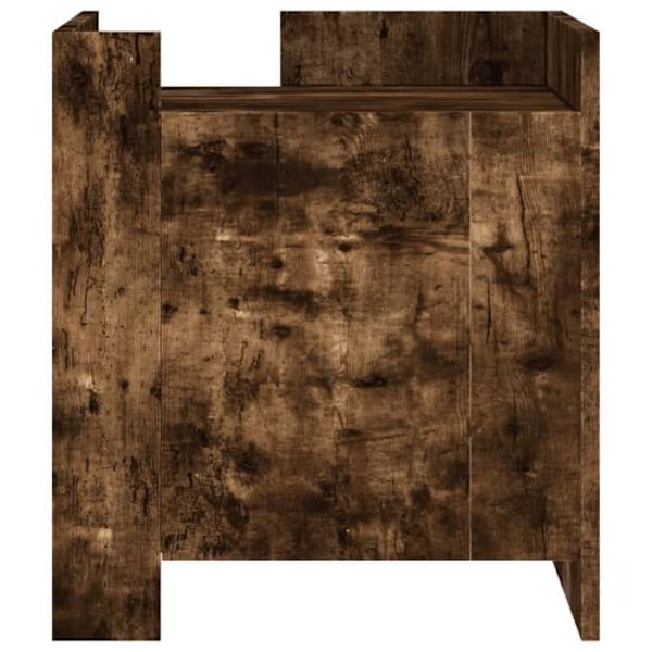 Natskab med skuffe og dør 45 x 50 x 50 cm brunt ingeniørtræ DEC033656 kastanj