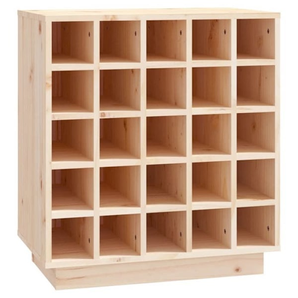 Vinäger för upp till 25 flaskor 55,5 x 34 x 61 cm i furu DEC024422 kastanj