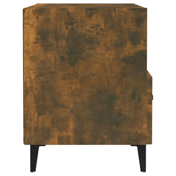 Sæt med 2 natborde 40 x 35 x 47,5 cm med skuffe og åbent rum i brunt ingeniørtræ DEC035152 kastanj