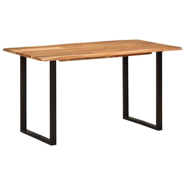 Industrielt design spiseseddel 140 x 70 x 76 cm akacietræ og stål DEC036603 kastanj