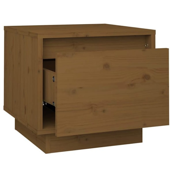 Sæt af 2 natborde med skuffe 35 x 34 x 32cm fyrretræ farve honningbrun DEC035915 kastanj