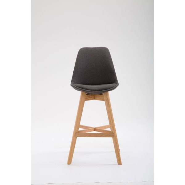 Barstol moderne scandinavisk design i mørkegrå stof