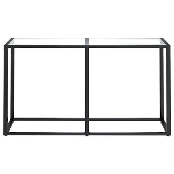 Consolepöytä sisäänkäynnille 140 x 35 x 75,5 cm kirkasta karkaisua lasia ja terästä DEC032265 Transparent