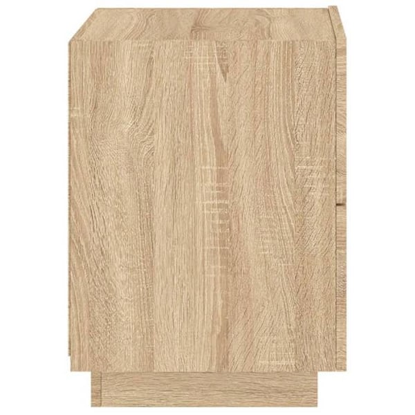 Set av 2 sängbord med lådor i ingenjörsträ, färg ek DEC032851 kastanj