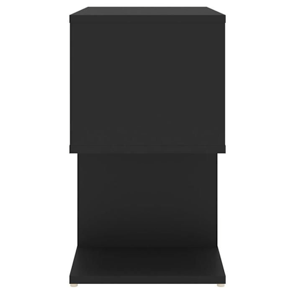 Sæt af 2 natborde med hylder 50 x 30 x 51,5 cm sort ingeniørtræ DEC035601 kastanj