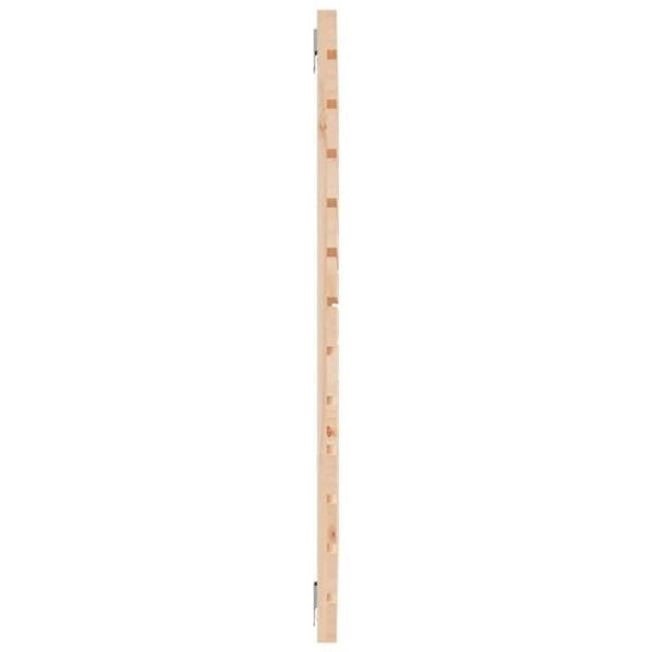 Hovedgærde til seng, soveværelse, vægmonteret møbel, paletdesign, 126 x 3 x 91,5, massiv fyrretræ