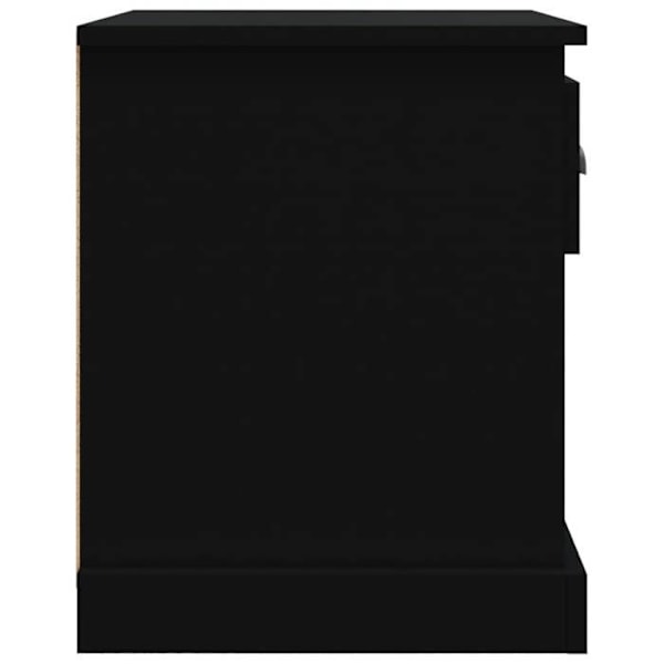Sæt af 2 natborde med skuffe og åbent rum 39 x 39 x 47,5 cm sort ingeniørtræ DEC035493 kastanj