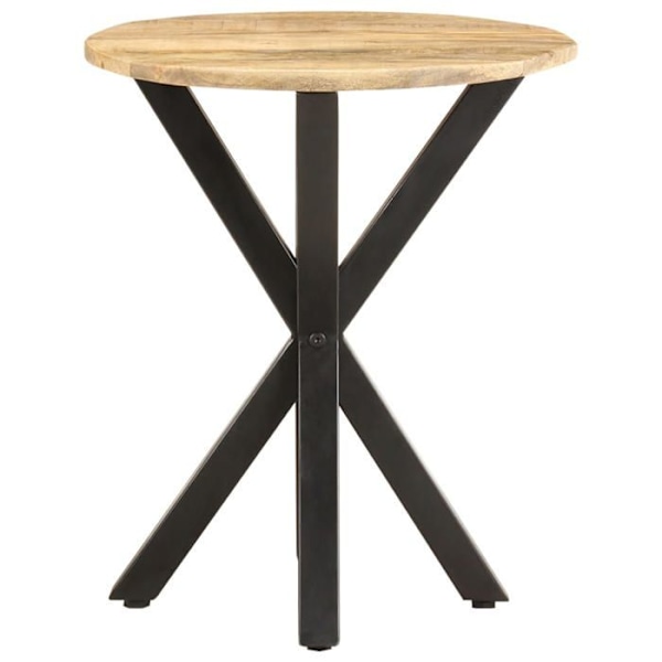 Plantebord støtte 48 x 48 x 56 cm i mangotræ og jern DEC032313 kastanj