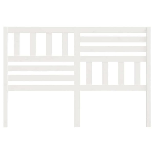 Hovedgavl - TDL - 166 x 100 cm - Massivt fyrretræ - Nem montering - Moderne stil Vit