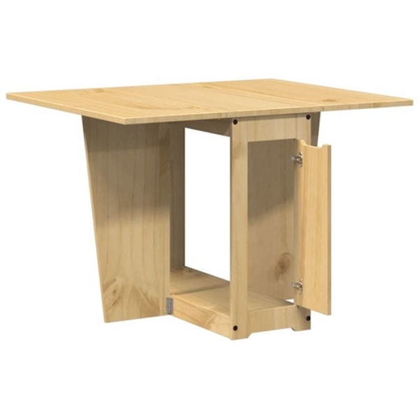 Spisebord til køkken, bordplade med klapper, fyrretræ, farve voks, honningbrun DEC036907 kastanj