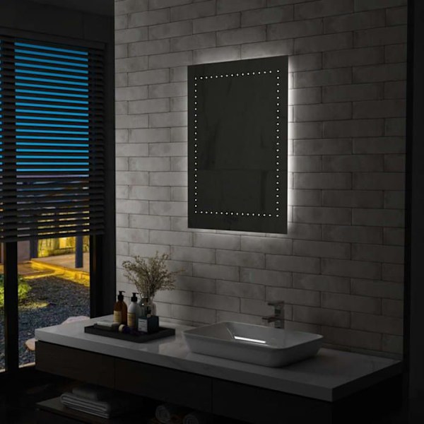 LED-väggspegel för badrum 60 x 80 cm DEC022593