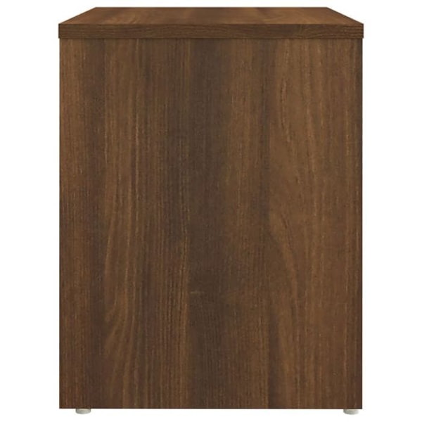 Nattbord med hylder 40 x 30 x 40 cm brun ingeniørtræ DEC033699 kastanj