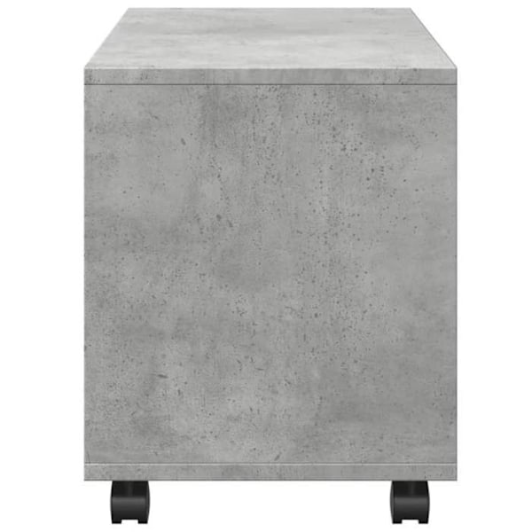 Pyörillä varustettu lisäkaluste säilytystiloilla 72 x 33 x 42,5 cm harmaa höyrypuu DEC031389 kastanj