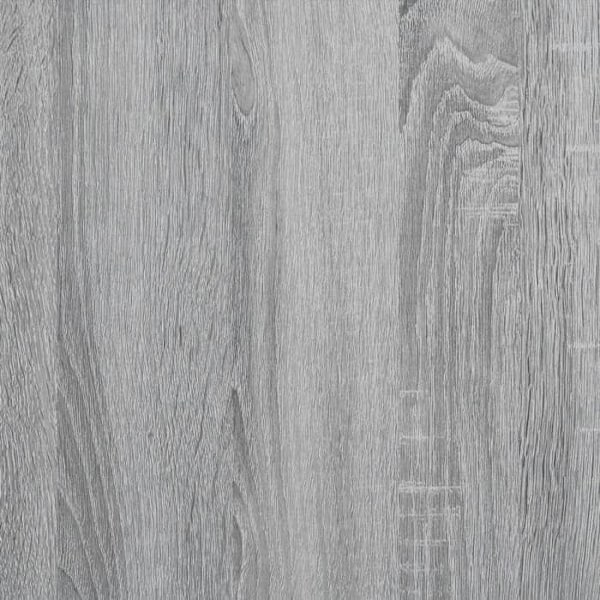 Konsolbord praktiskt med förvaringsutrymme 100 x 35 x 74,5 cm grå ingenjörsträ och metall DEC032202 kastanj