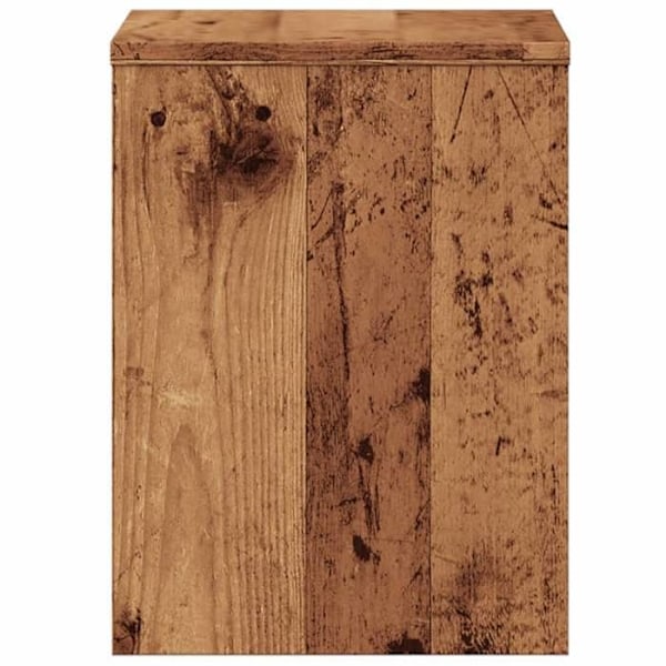 Sängbord med två öppna fack 40 x 30 x 40 cm brun ingenjörsträ DEC034716 kastanj