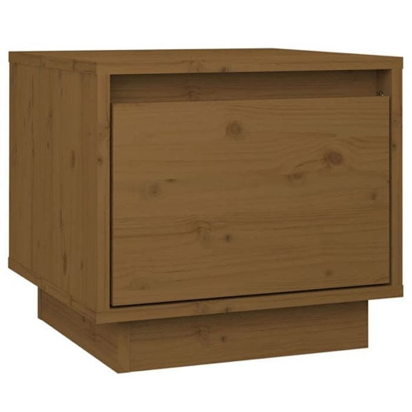 Sæt af 2 natborde med skuffe 35 x 34 x 32cm fyrretræ farve honningbrun DEC035915 kastanj