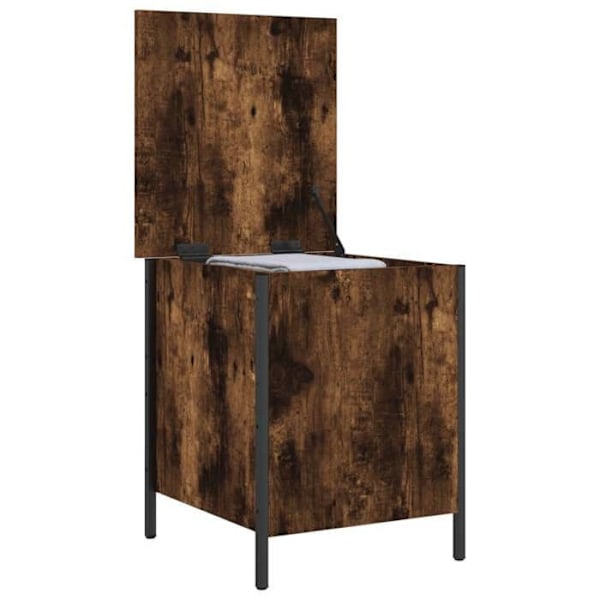 Bänk bänk taburettisäilytys 40 x 42,5 x 50 cm insinööripuuta savutamme väri DEC024717 kastanj