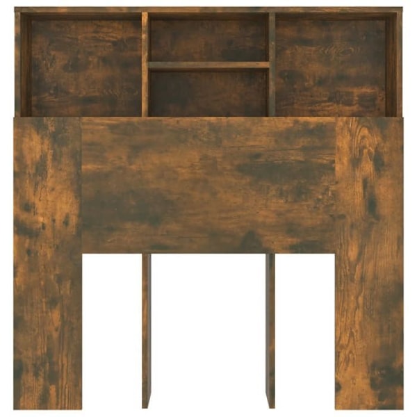 Sengegavl - MDF - Brun - 100x19x103,5 cm - Indbygget opbevaring - Moderne stil kastanj