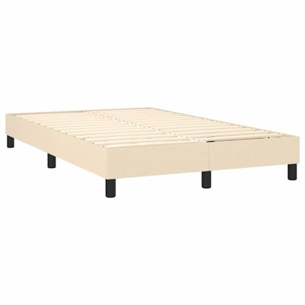Sängyn pohja jalallisella sängynrungolla 120x200 cm kreppikankaasta TDL0207272 Grädde