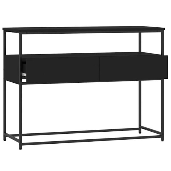 Funktionel konsolbord med stil og skuffer 100 x 40 x 75 cm sortingeniørtræ og metal DEC032086 kastanj