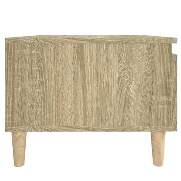 Bord- og sidebord med skuffe 50 x 46 x 35 cm i ingeniørtræ farve eg DEC032420 kastanj