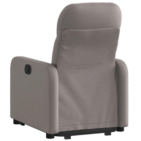Fauteuil relax TV med komfortabel polstring og elektrisk løftefunktion i taupe stof DEC028193 Guld
