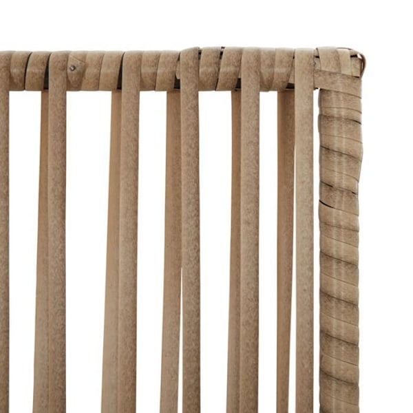 Paravent rumdeler med 6 paneler i flettet polyester beige DEC031040 Beige