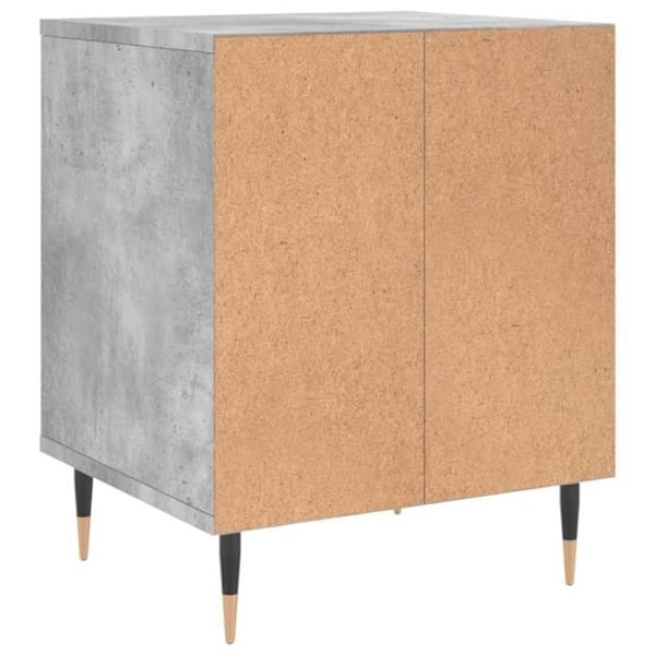 Set med 2 nattduksbord med öppen förvaring 40 x 35 x 50 cm grå ingenjörsträ DEC035373 kastanj