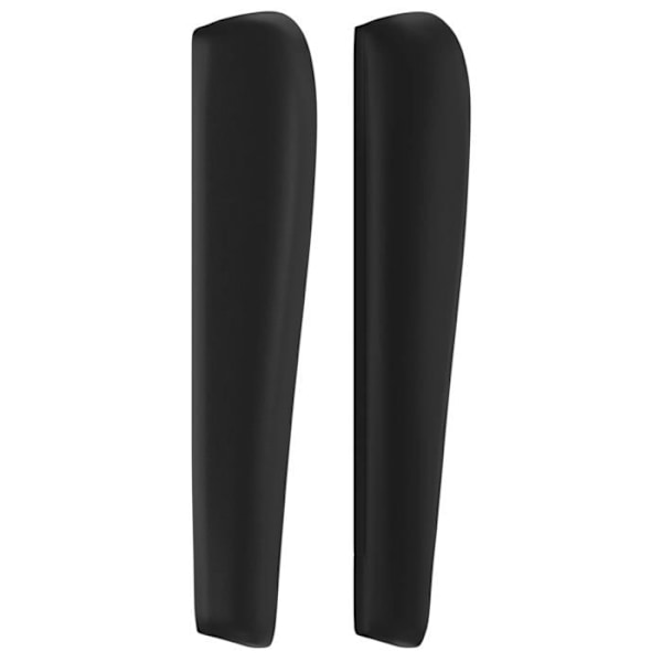Sänggavel - Sovrumsaccessoar - Syntetisk svart - 83x23x118/128 cm - Klassisk stil - Hållbar Svart