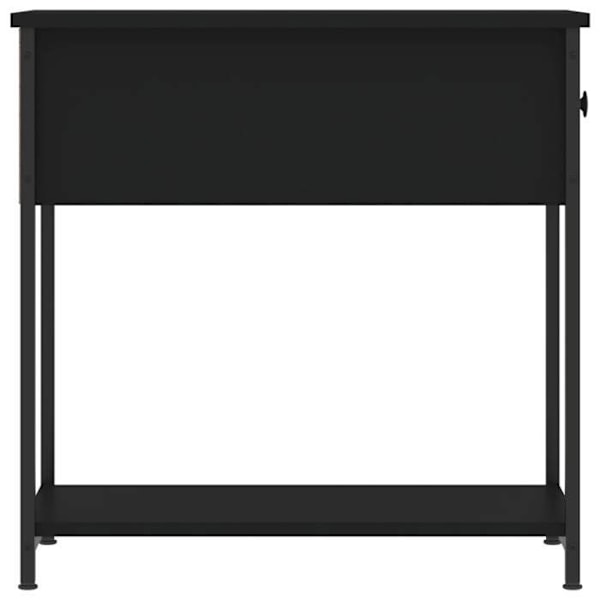 Sæt af 2 natborde med skuffe og hylde 30 x 60 x 60 cm sort ingeniørtræ DEC035457 kastanj