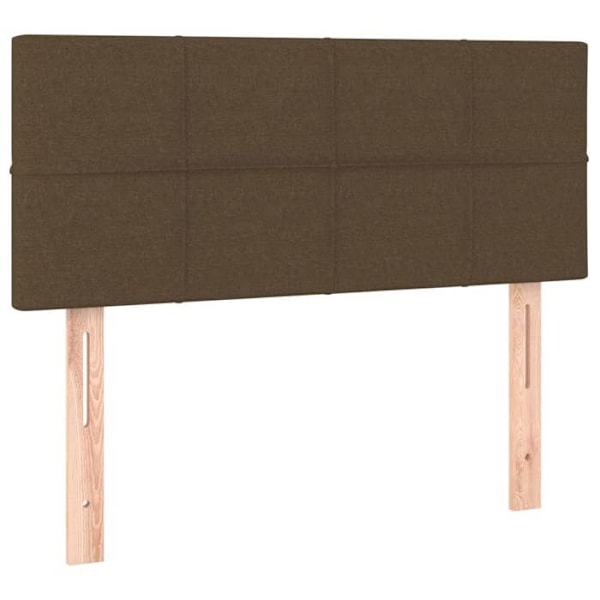 Sänghuvud, accessoar för säng, sovrumsmöbel 100 x 5 x 78/88 mörkbrun tyg