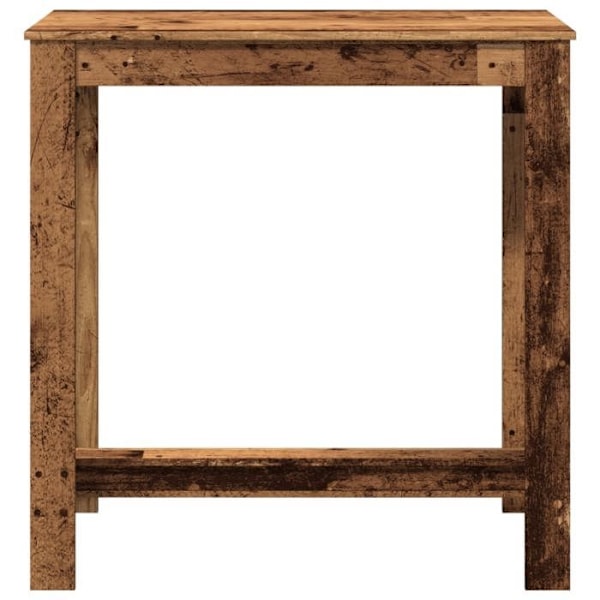 Multifunktionelt sidebord barbord 102 x 50 x 103,5 cm brunt ingeniørtræ DEC036503 kastanj