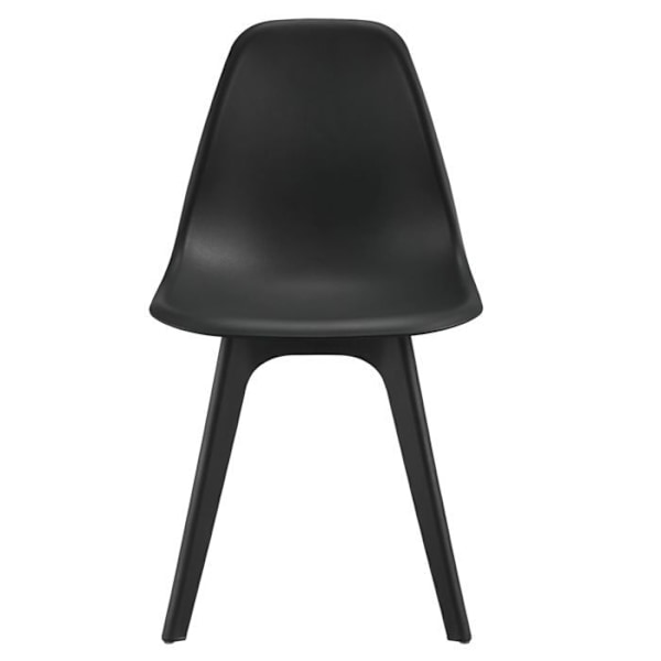 Matgrupp med 4 stolar, matsalstablo med 4 stolar, metall, trä, plast, glas, svart.