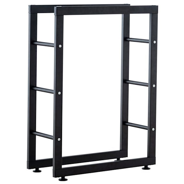 Pelti-tukien tukikappale, takka-tikkaat, 25 x 100 x 125, matta musta