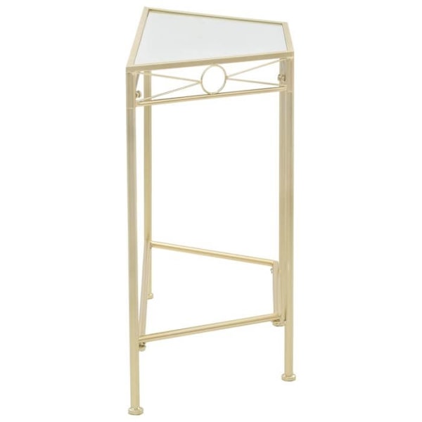 Side table til entré, plante støtte, 87 x 34 x 73 cm i gyldent metal DEC032542 Metall