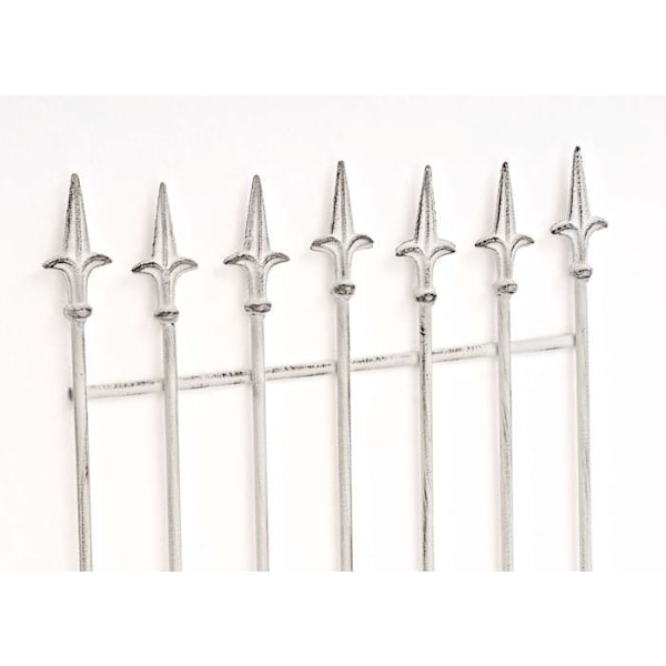 Klatrestativ til klatreplanter, haveindretning i hvidt patineret metal 10_0003872 Vit