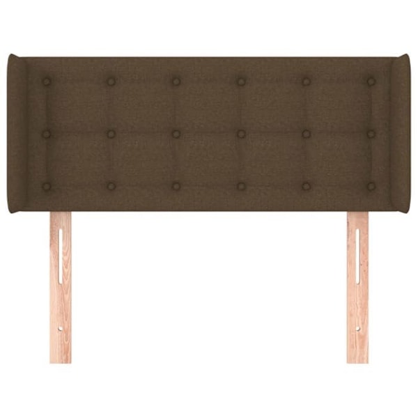 Huvudgavel - Klassisk - Mörkbrun - 93x16x78/88 cm - Hållbart tyg - Justerbar höjd Mörkbrun