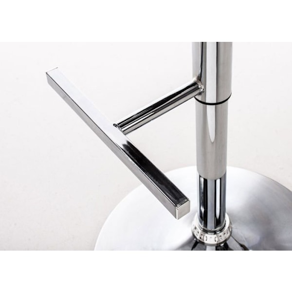 Barstole - Décoshop26 - TDB10499 - Sæt af 2 - Orange imiteret læder - Moderne design Guld