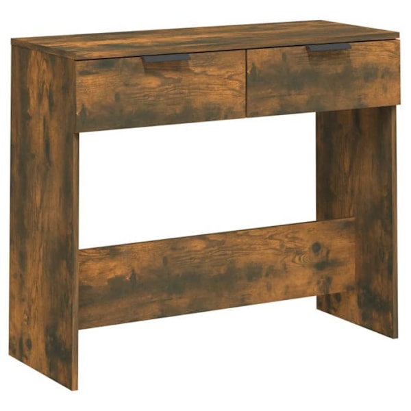 Modern entré consolemöbel med lådor 90 x 36 x 75 cm i gammalbrun ingenjörsträ DEC031824 kastanj