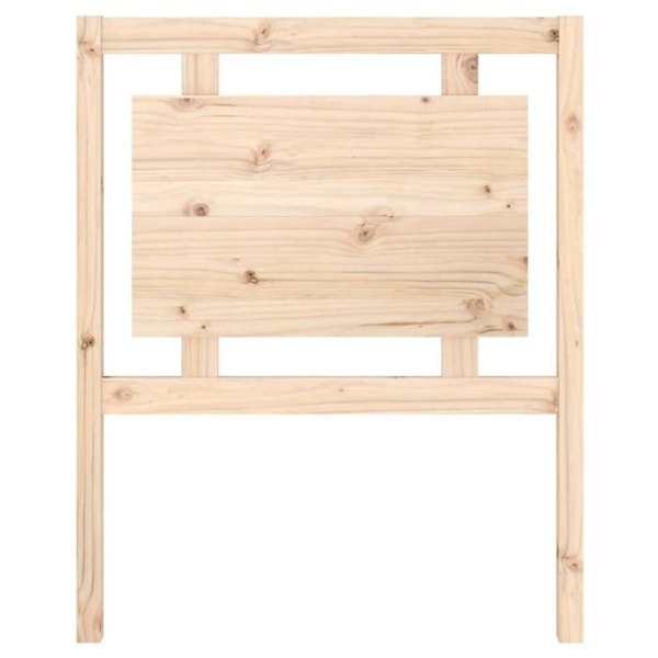 Hovedgærde - Massivt fyrretræ - 80,5x4x100 cm - Brun farve - Moderne design - Rustik charme