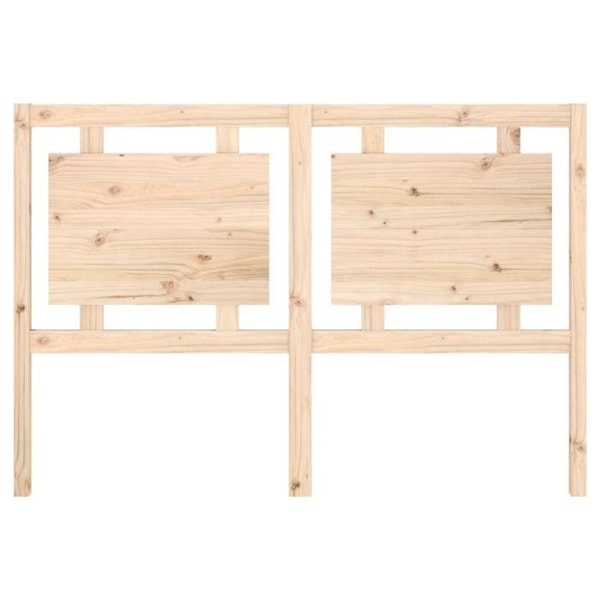 Hovedgærde - Massivt fyrretræ - 145,5 x 4 x 100 cm - Beige farve - Moderne design - Rustik charme