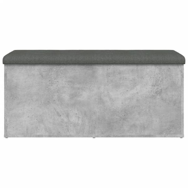 Betoninsinöörin harmaa säilytyspenkki 102 x 42 x 45 cm, valmistettu工程木材 DEC024761 kastanj