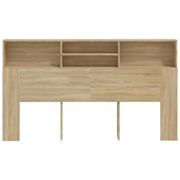 Sängynpääty säilytyksellä, sänkyvaruste, yöpöytä, hylly 180 x 19 x 103,5 MDF, tammenväri
