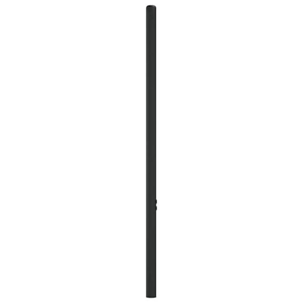 Hovedgærde til seng, soveværelse, møbel 75 cm, sort metal TDL0202412