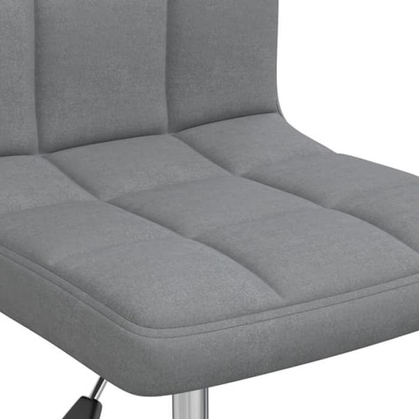 Stolstol med hjul, roterande sits i ljusgrått tyg DEC025081 Grå