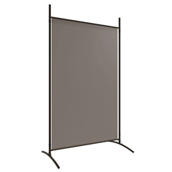 rumdeler skillevæg 3 paneler 525 x 180 cm stof anthracit og jern DEC030726 Flerfärgad