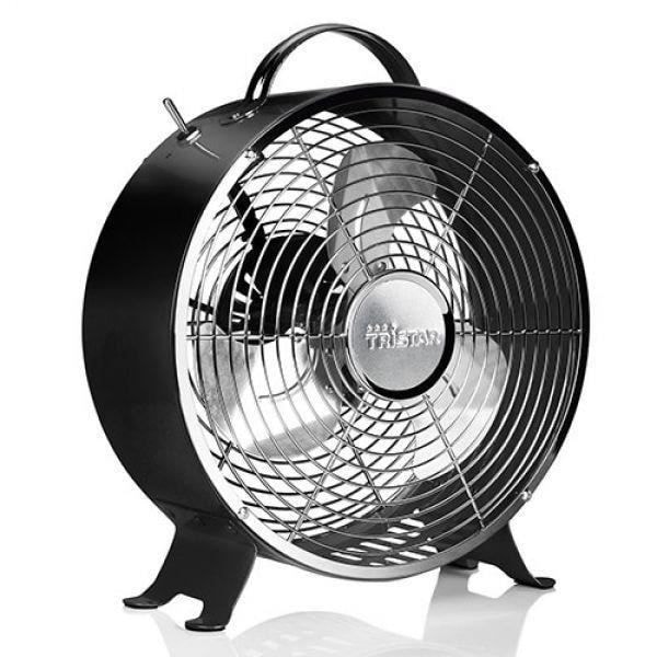 Tuulettaja - Tristar - Retro Metalli - 20W - 2 nopeutta - 25 cm halkaisija Vit