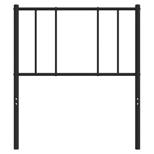 Hovedgærde - TDL - 90 cm - Sort metal - Klassisk stil - Elegant design Svart